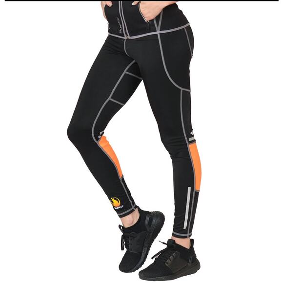 SaunaTek Paneled Neoprene Legging - Picture 1 of 8